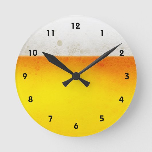 ビ得ール時計 ラウンド壁時計 (正面)