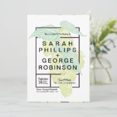 ビ素朴モダンールホップ結婚式招待状 招待状 (スタンド正面)