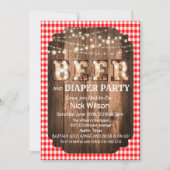 ビ素朴ールおむつパーティの招待状 招待状 (正面)