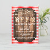 ビ素朴ールおむつパーティの招待状 招待状 (スタンド正面)