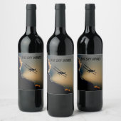 ビ飛行機スカイ ワインラベル (ボトル)