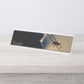 ビ飛行機 デスクネームプレート (正面)