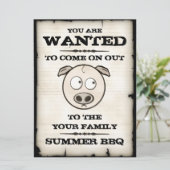 ピおもしろいグファミリーBBQ招待状 招待状 (スタンド正面)