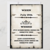 ピおもしろいグファミリーBBQ招待状 招待状 (裏面)