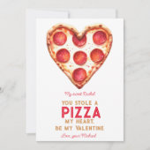 ピおもしろいザを盗んだ私のハートバレンタインデーのカード シーズンカード (正面)