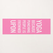 ピおもしろいッパーソナライズされたクエクササイズ ヨガマット (裏面(横))