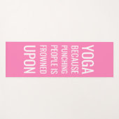 ピおもしろいッパーソナライズされたクエクササイズ ヨガマット (正面(横))