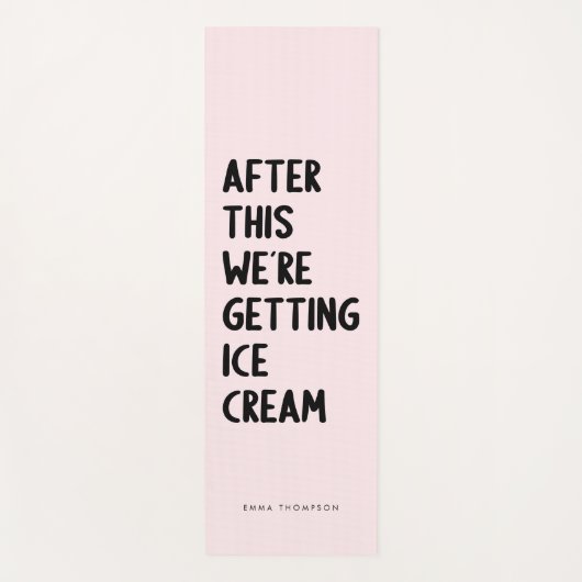 ピおもしろいッパーソナライズされたクエクササイズ ヨガマット (正面)