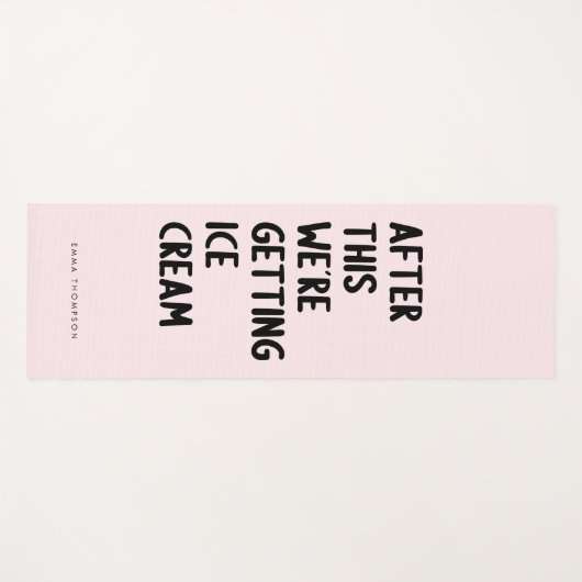 ピおもしろいッパーソナライズされたクエクササイズ ヨガマット (正面(横))