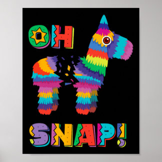 ピおもしろいナタOh Snap Cinco De MayoメキシコパーティーT ポスター