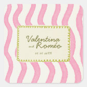 ピお洒落ッモダンクとグ結婚リーン スクエアシール (正面)