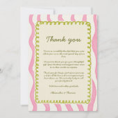 ピお洒落ッモダンク&グ結婚リーンさん 招待状 (正面)