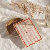 ピお洒落ッモダンク&レッドウェディング日付を保存 招待状