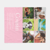 ピかわいらしッガーリークモダンおもしろい6 Photo Jacious フリースブランケット (正面(横))