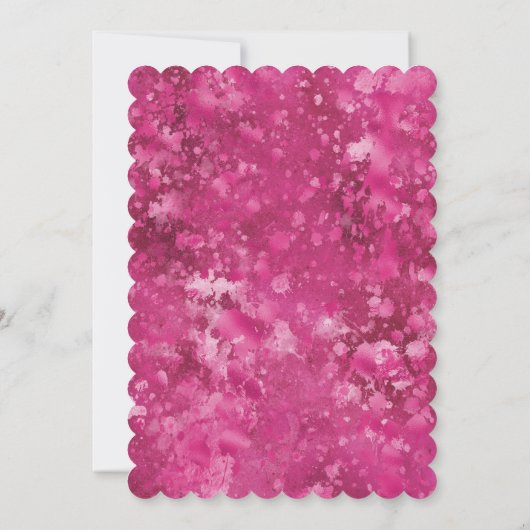 ピかわいらしッガーリーク抽象芸術16誕生日 招待状 (裏面)