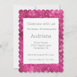 ピかわいらしッガーリーク抽象芸術16誕生日 招待状