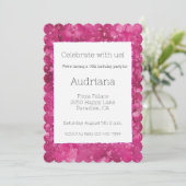 ピかわいらしッガーリーク抽象芸術16誕生日 招待状 (スタンド正面)