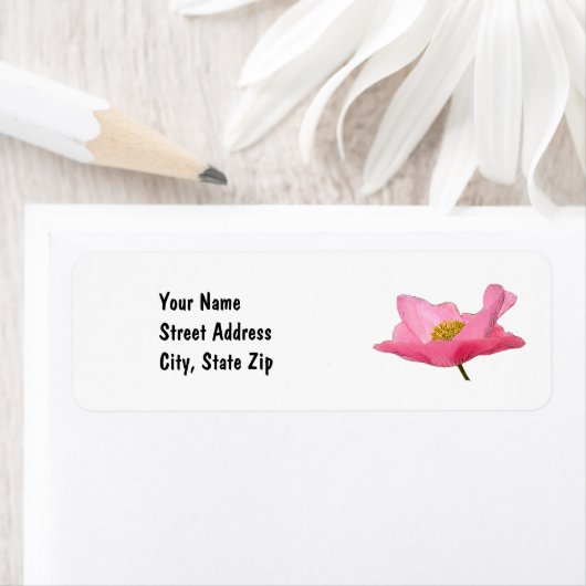 ピかわいらしック・ポピー縁どパーソナライズされた ラベル (インサイチュ)