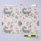 ピかわいらしッ子供へクの水モダン色 薄葉紙 (クラフト)