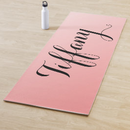 ピかわいらしンクと黒ファンシー ヨガマット