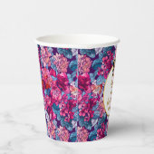 ピかわいらしンクフラワーズアニーエイジフカスタムォト誕生日 紙コップ (右)