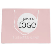 ピかわいらしンク小売名/ロゴ ラージペーパーバッグ (正面)