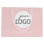 ピかわいらしンク小売名/ロゴ ラージペーパーバッグ (裏面)