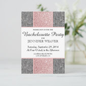 ピかわいらしンフェイククグリッターとグレーファブリック 招待状 (スタンド正面)