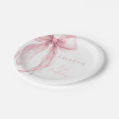 ピすごいッエレガントクボーガールファースト誕生日 ペーパープレート (アングル)