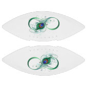 ピアコックフェザー付き無限大シンボル アメリカンフットボール (パネル)