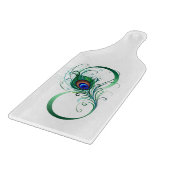 ピアコックフェザー付き無限大シンボル カッティングボード (角)