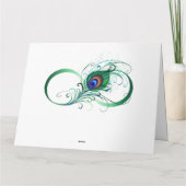 ピアコックフェザー付き無限大シンボル カード (裏面)