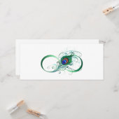 ピアコックフェザー付き無限大シンボル カード (正面/裏面インサイチュ)