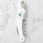 ピアコックフェザー付き無限大シンボル ソムリエナイフ (裏面)