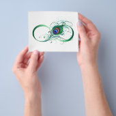 ピアコックフェザー付き無限大シンボル チラシ (手)