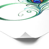 ピアコックフェザー付き無限大シンボル フォトプリント            (角)