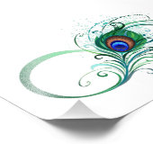 ピアコックフェザー付き無限大シンボル フォトプリント            (角)