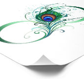 ピアコックフェザー付き無限大シンボル フォトプリント            (角)