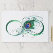 ピアコックフェザー付き無限大シンボル ペーパーパッド (インサイチュ)