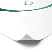 ピアコックフェザー付き無限大シンボル ポスター (角)