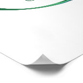 ピアコックフェザー付き無限大シンボル ポスター (角)