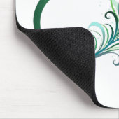 ピアコックフェザー付き無限大シンボル マウスパッド (コーナー)