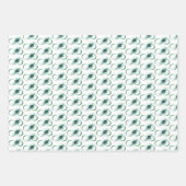 ピアコックフェザー付き無限大シンボル ラッピングペーパーシート (正面3)