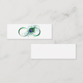 ピアコックフェザー付き無限大シンボル ロイヤリティカード (正面/裏面)