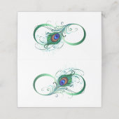 ピアコックフェザー付き無限大シンボル ロイヤリティカード (外部開封)