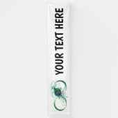 ピアコックフェザー付き無限大シンボル 横断幕 (縦)