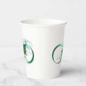 ピアコックフェザー付き無限大シンボル 紙コップ (右)