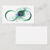 ピアコックフェザー付き無限大シンボル 紹介カード (正面/裏面)