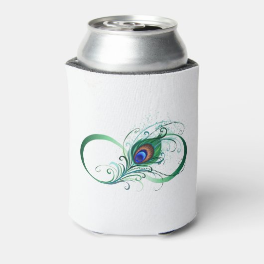 ピアコックフェザー付き無限大シンボル 缶クーラー (缶裏面)