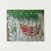 ピアサ鳥 イリノイ州のネイティブアメリカンの伝説 タペストリー (正面(横))